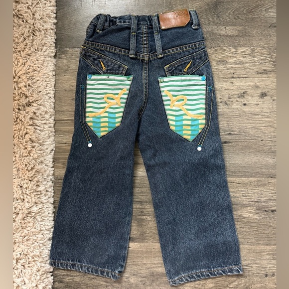 BOYS VINTAGE ROCA JEANS SIZE 4T - Picture 1 of 3